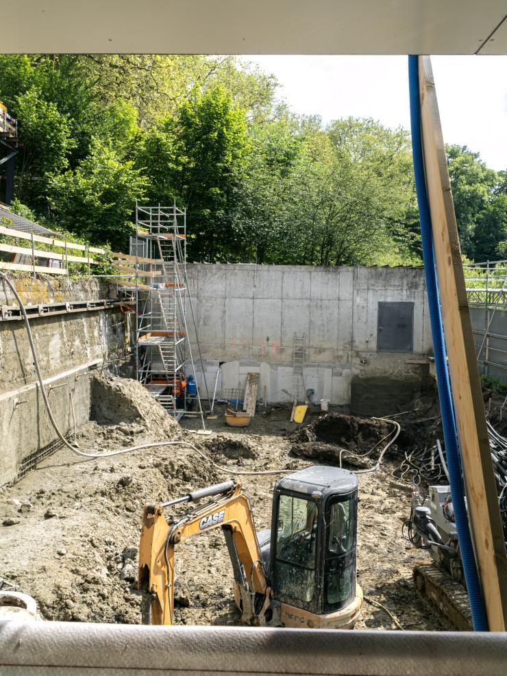 Foto von der Baustelle