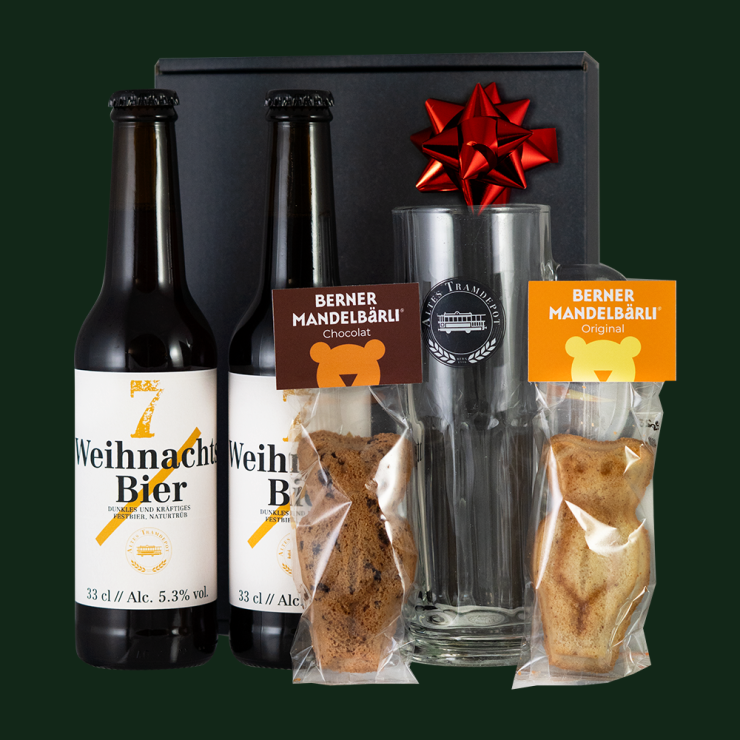 Foto von einer Weihnachtsbox die wir im Shop verkaufen